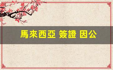 馬來西亞 簽證 因公(馬來西亞簽證)